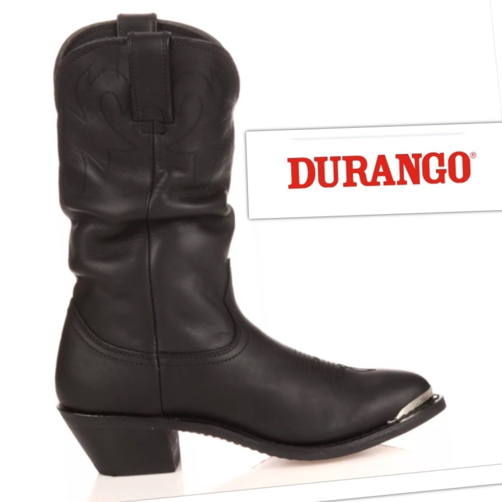 Durango Black Heeled Boots